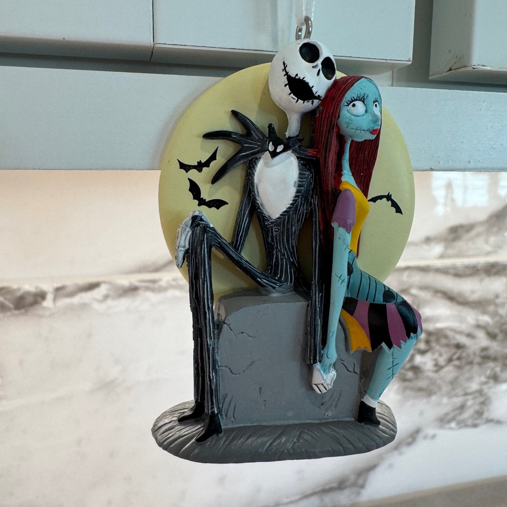 Hallmark Disney Nightmare Before Christmas Jack Skellington Sally Ornament 2022 - Picture 3 of 7